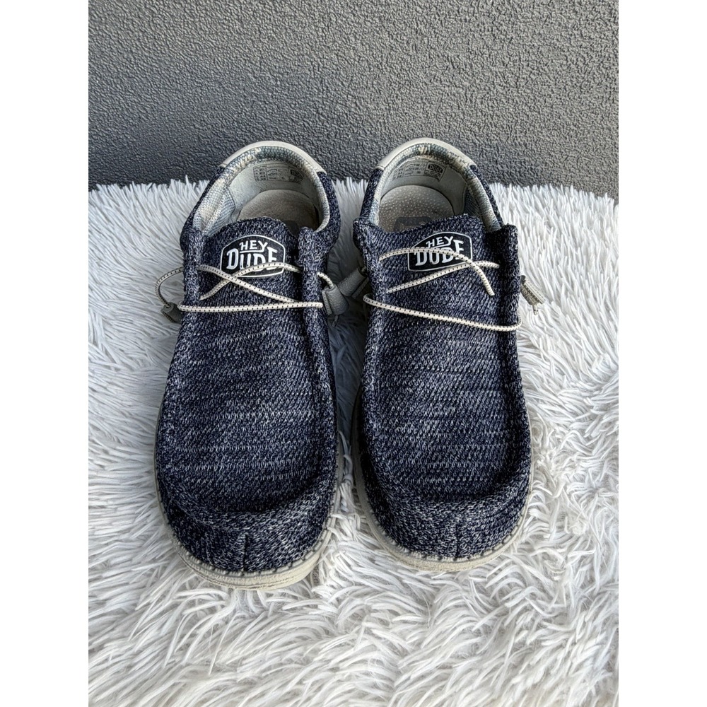 Hey Dude Shoes Men's Size 11 Blue Gray Wally Sox Slip On Comfort Loafer Casual